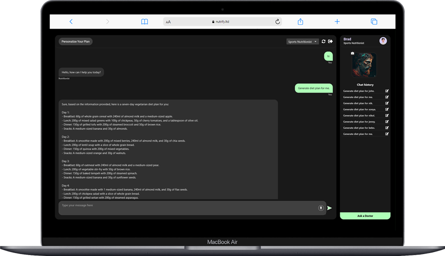 Nutrify - AI Nutrition Advisor