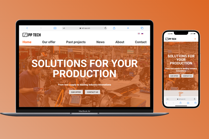 PP Tech - Industrial Tools and Equipment Sales Website